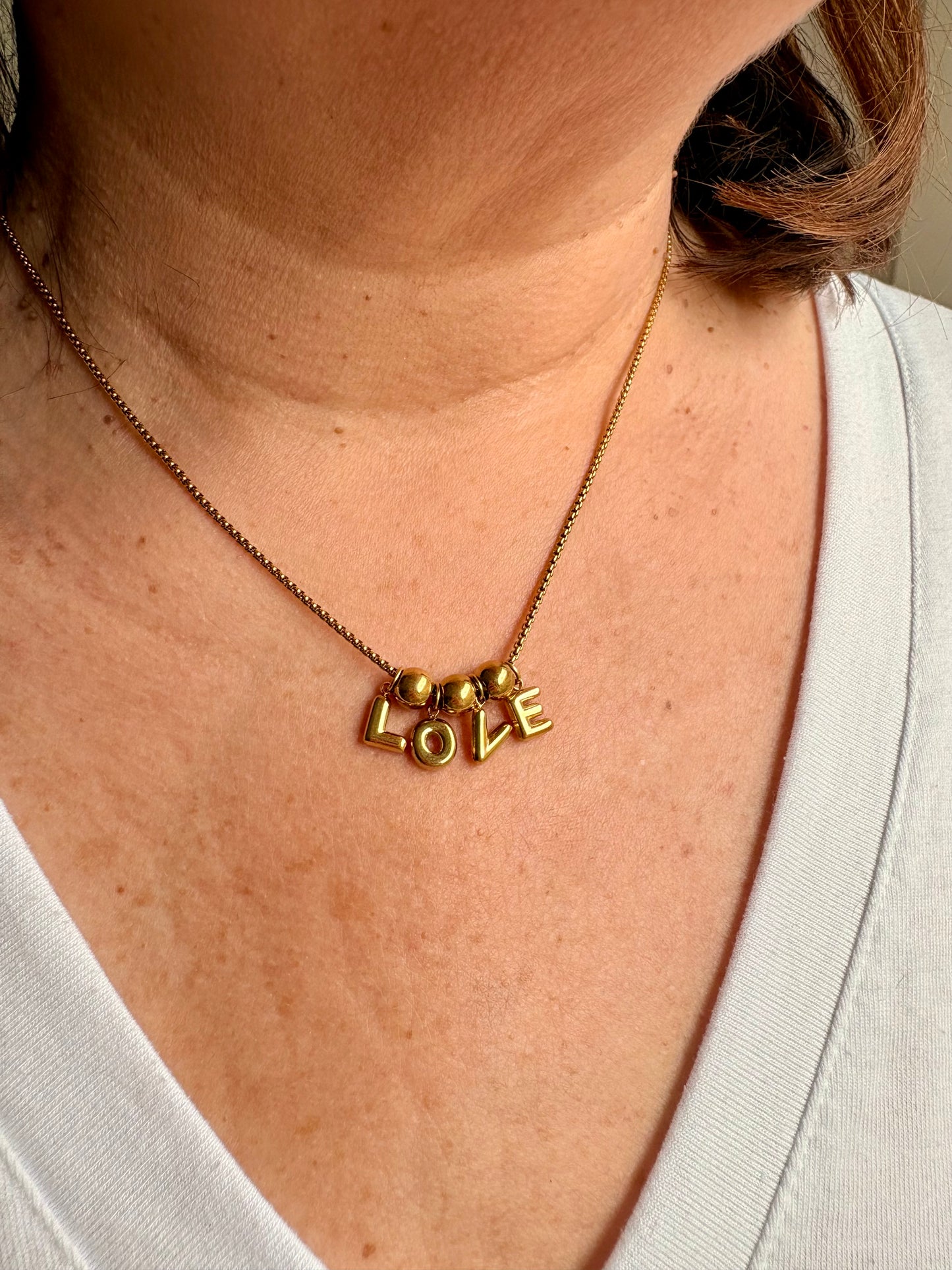 Collier Love en acier inoxydable