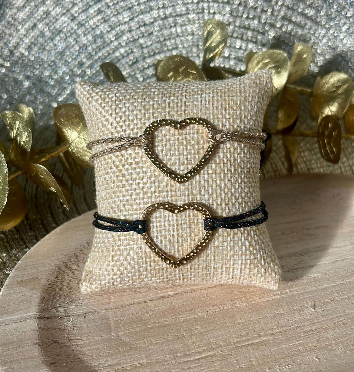 Bracelet cœur acier inoxydable