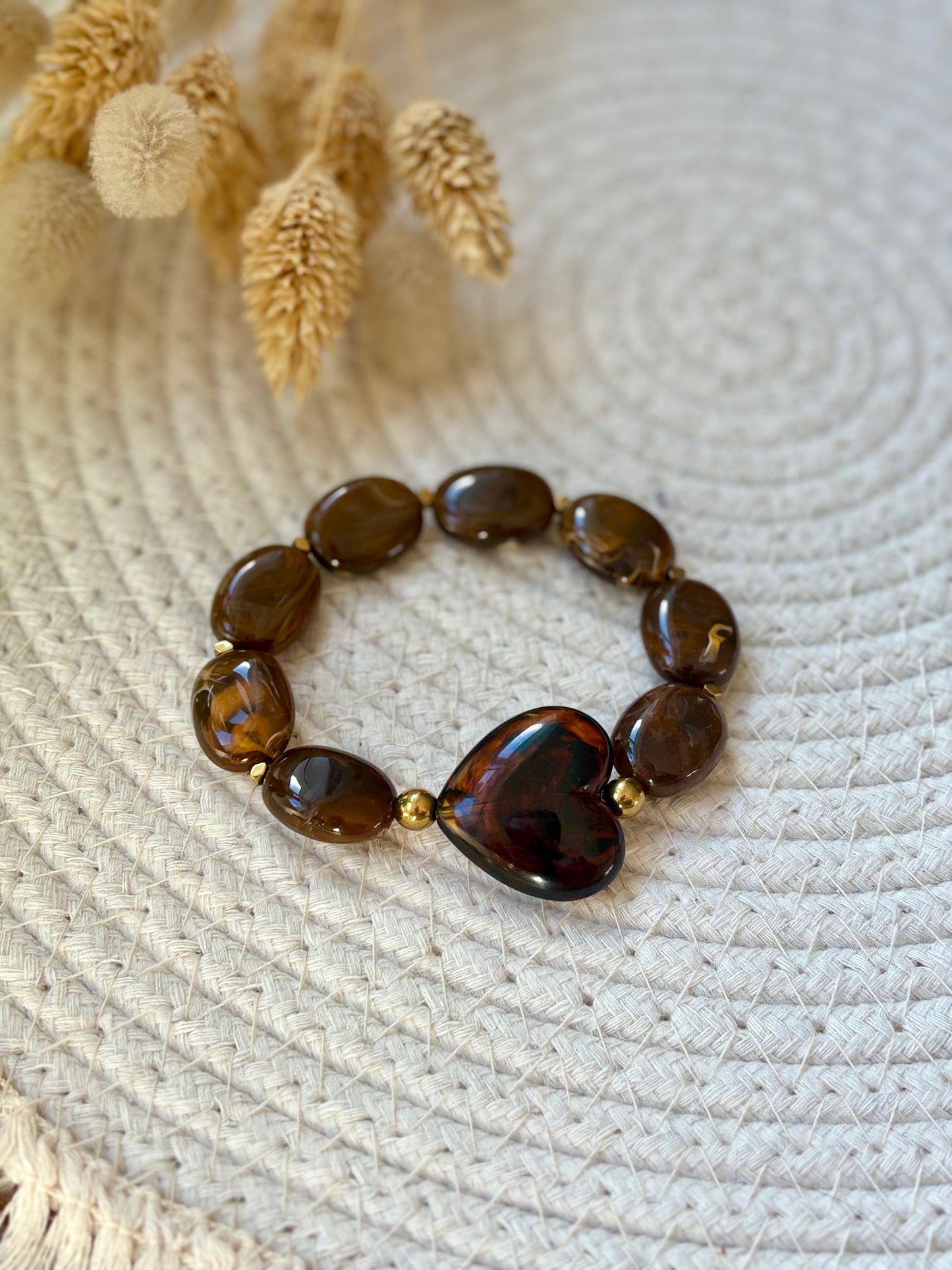 Bracelet Big Love marron