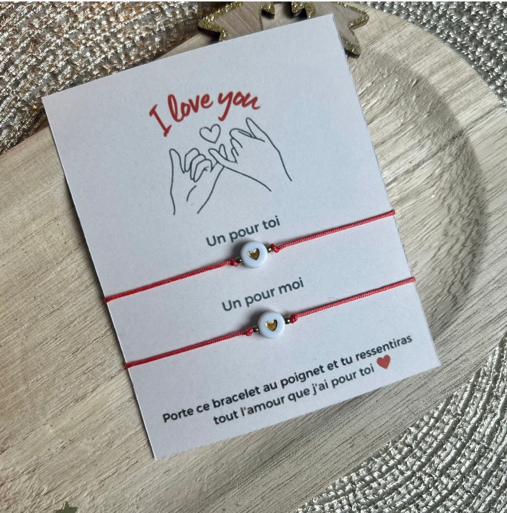 Carte Love (bracelets non inclus)