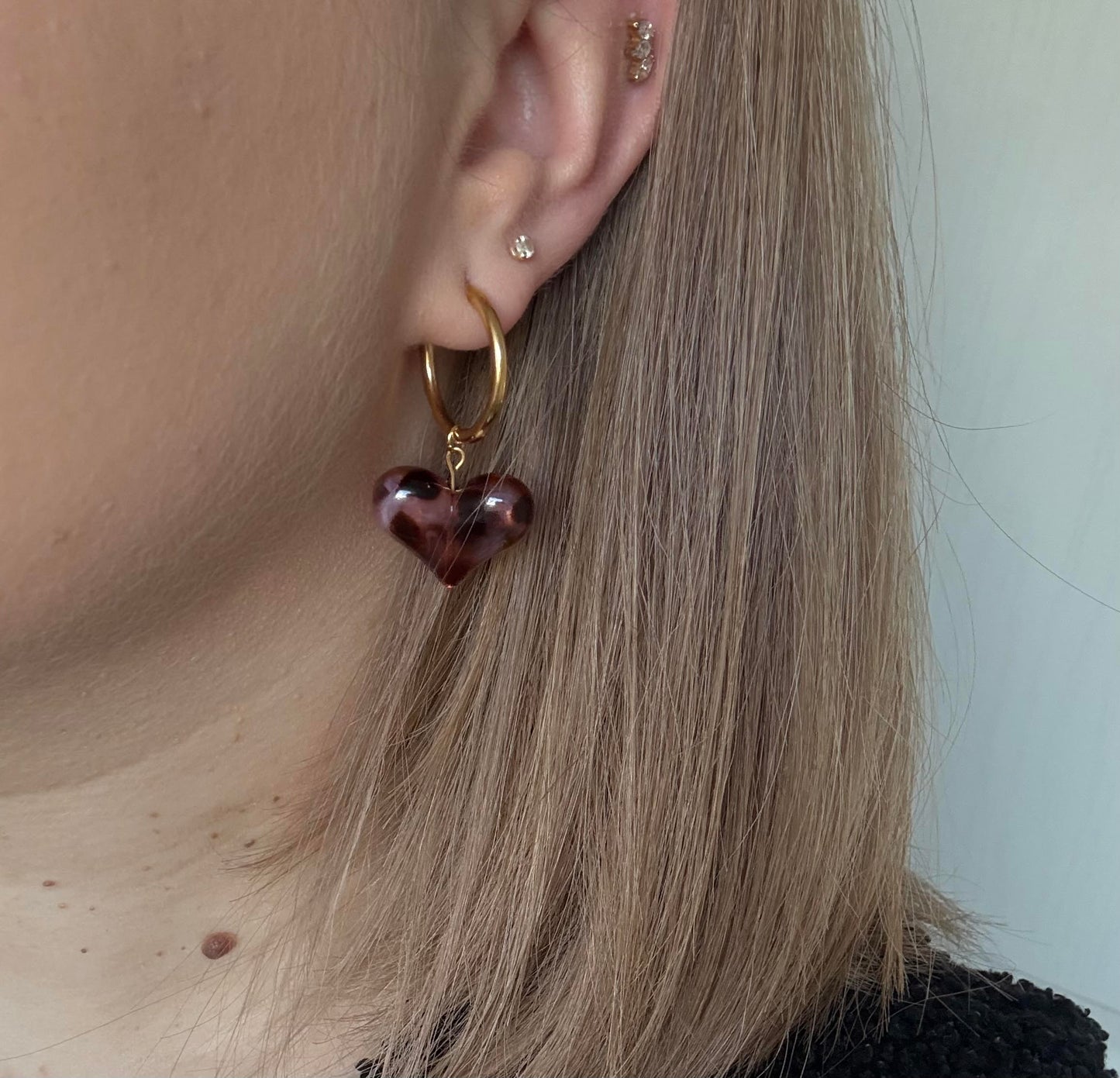 Boucles d’oreilles AMOUR GRAOU acier inoxydable