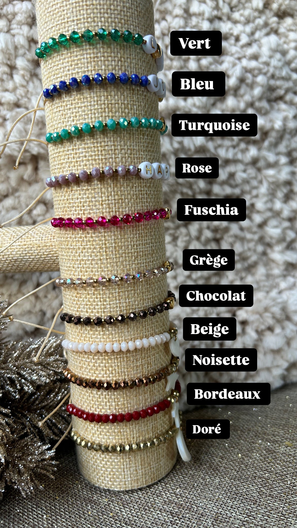 Bracelet éclat (13 couleurs au choix)