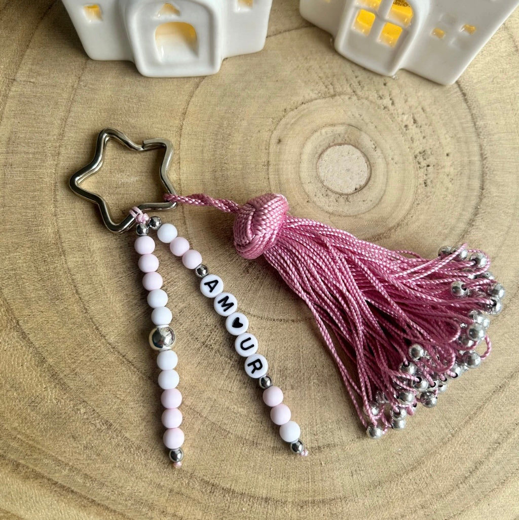 Porte clef pompon personnalisé