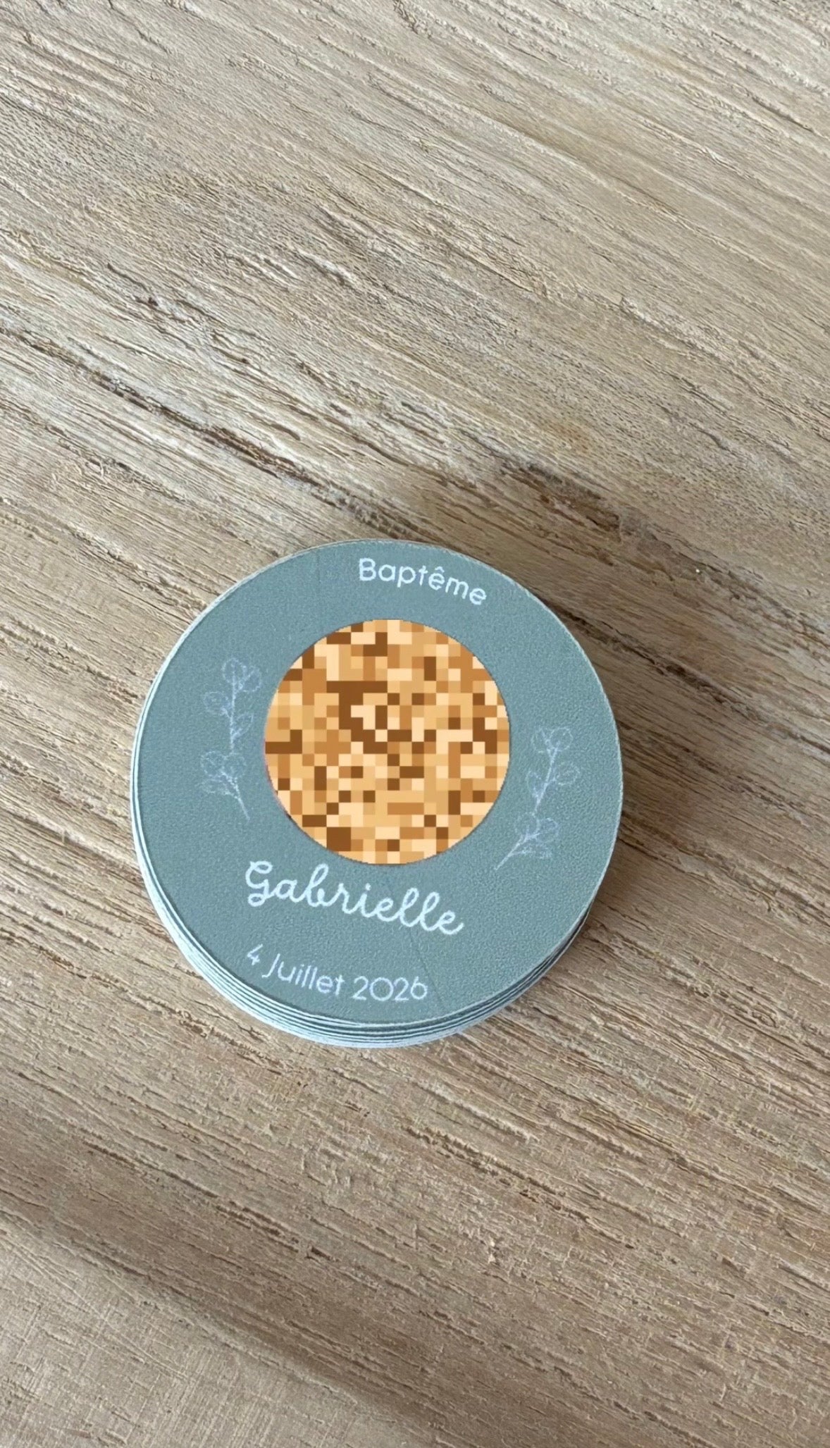 Stickers/étiquettes autocollantes personnalisables et imperméables / résistantes à l’eau pour Ecocup baptême, mariage, anniversaire, EVJF