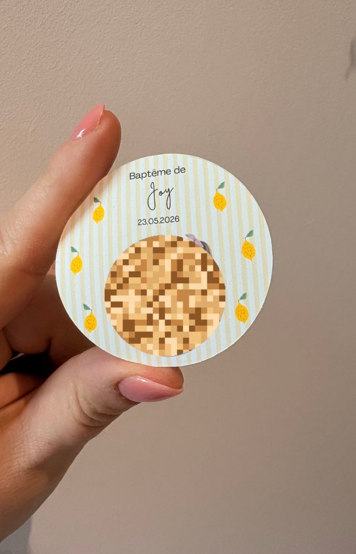 Stickers/étiquettes autocollantes personnalisables et imperméables / résistantes à l’eau pour Ecocup baptême, mariage, anniversaire, EVJF