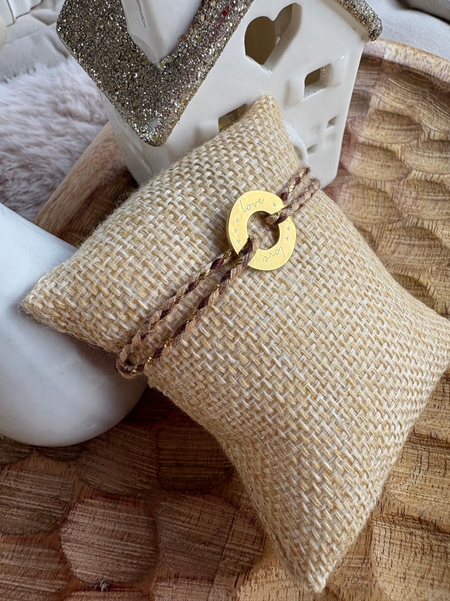 Bracelet médaille Love