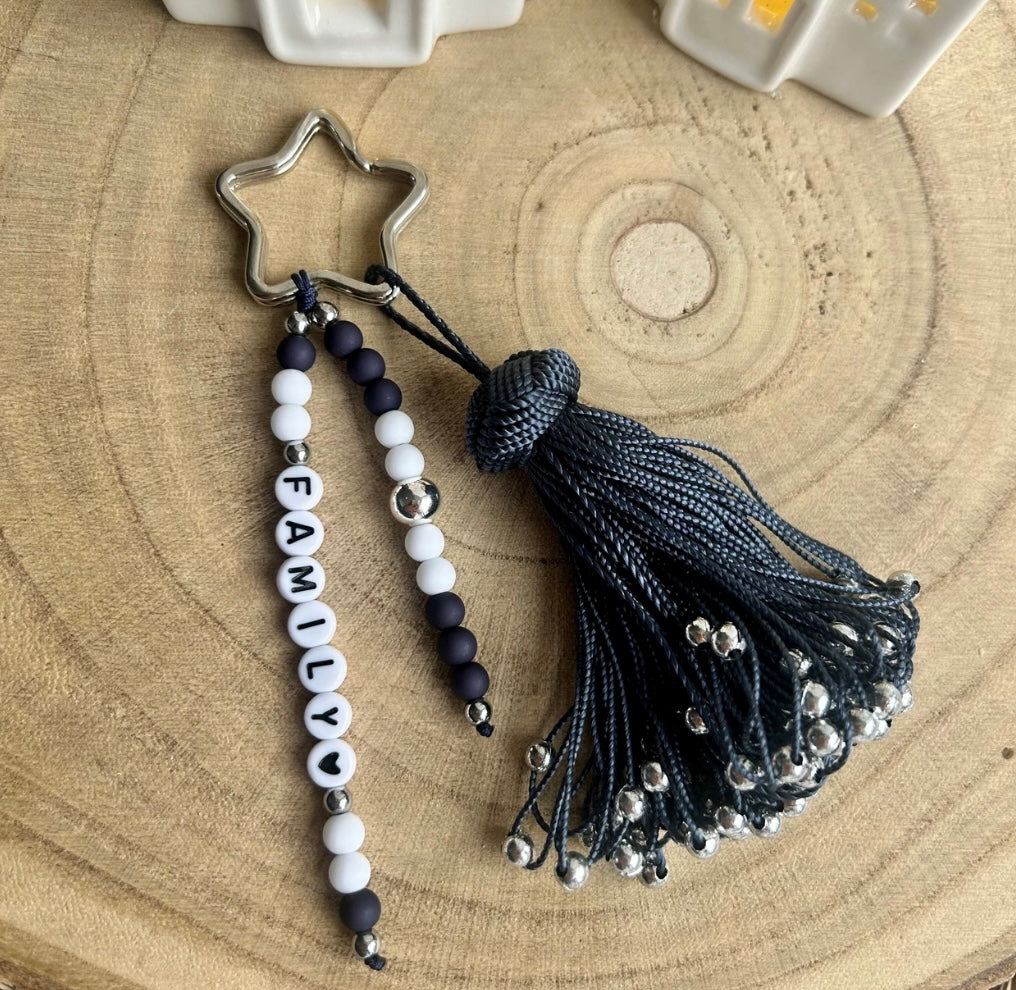 Porte clef pompon personnalisé