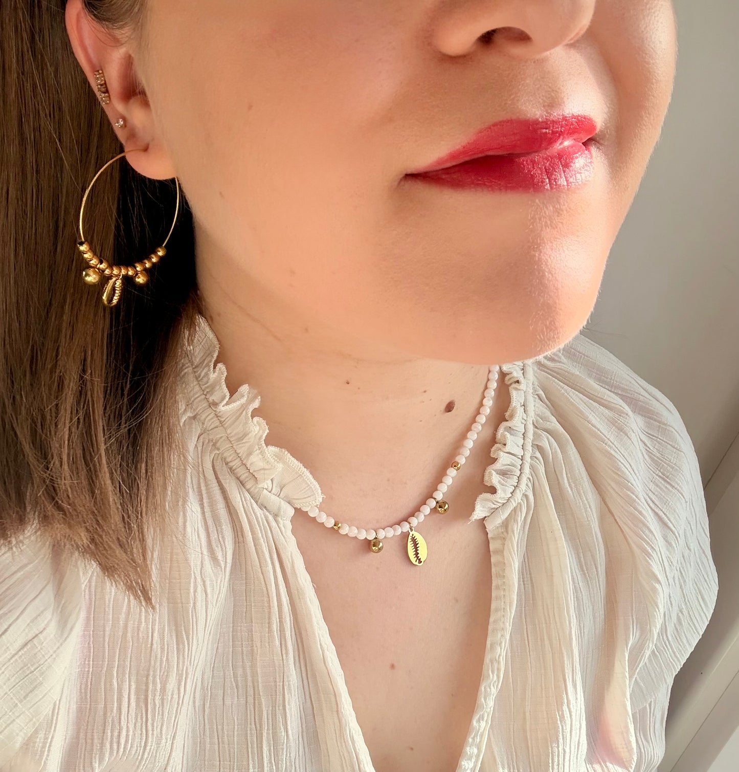 Boucles d’oreilles CAURI en acier inoxydable