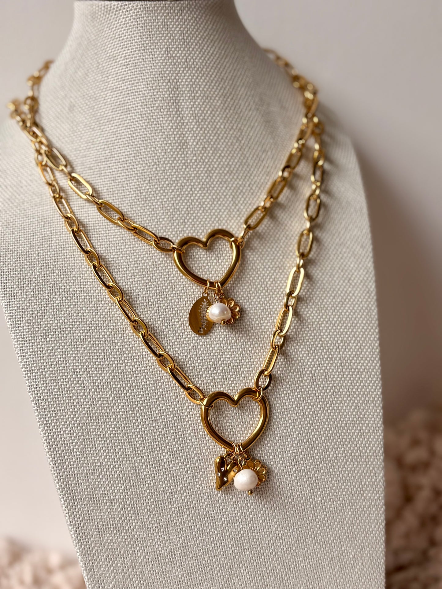 Collier breloques en acier inoxydable