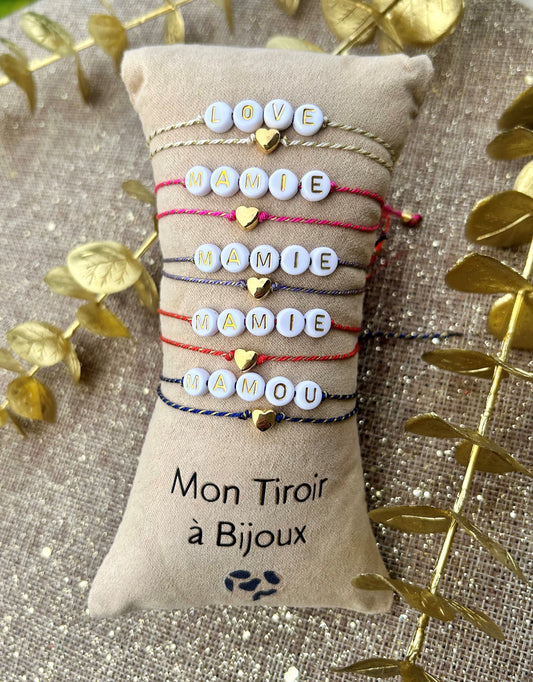 Bracelet double cordon tressé