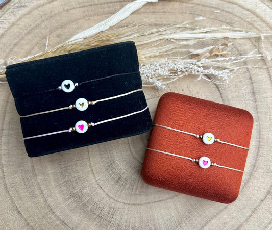 Bracelets coeurs personnalisés