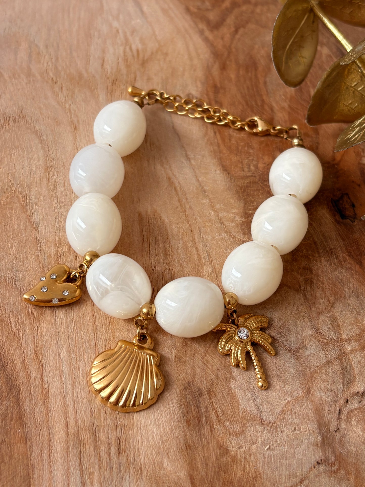 Bracelet breloque acier inoxydable