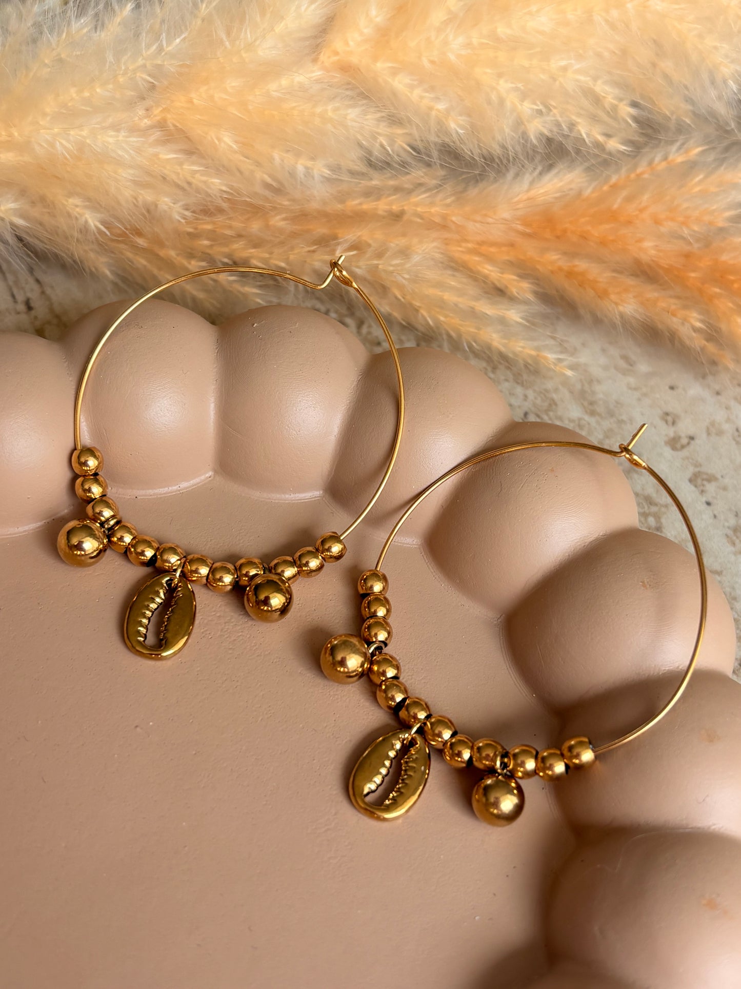 Boucles d’oreilles CAURI en acier inoxydable