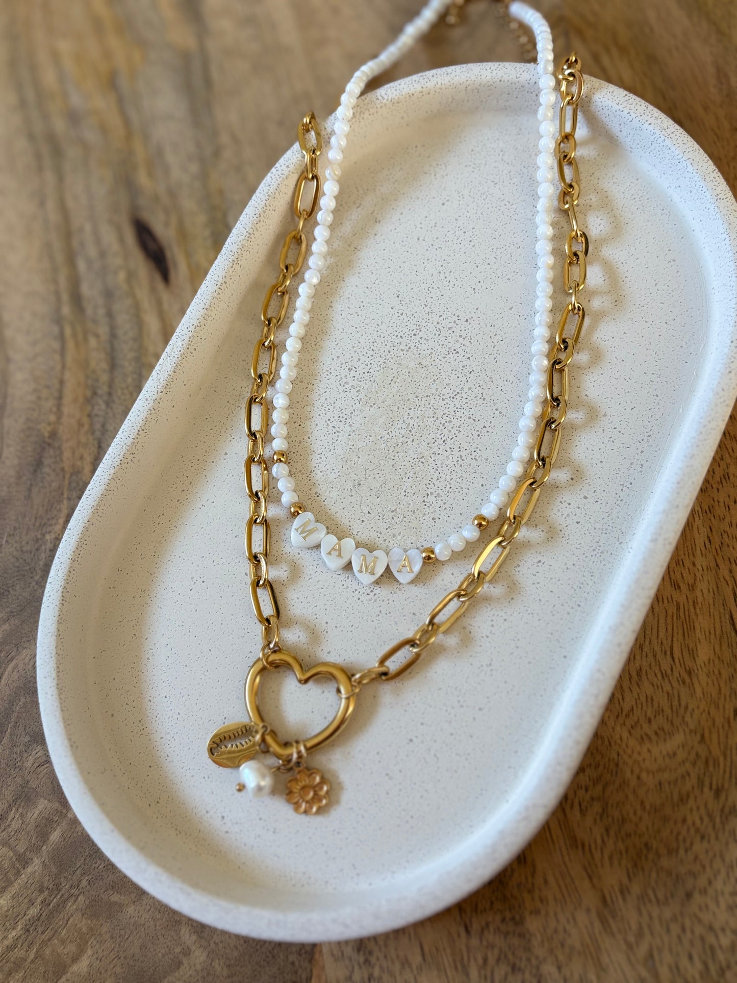 Collier breloques en acier inoxydable