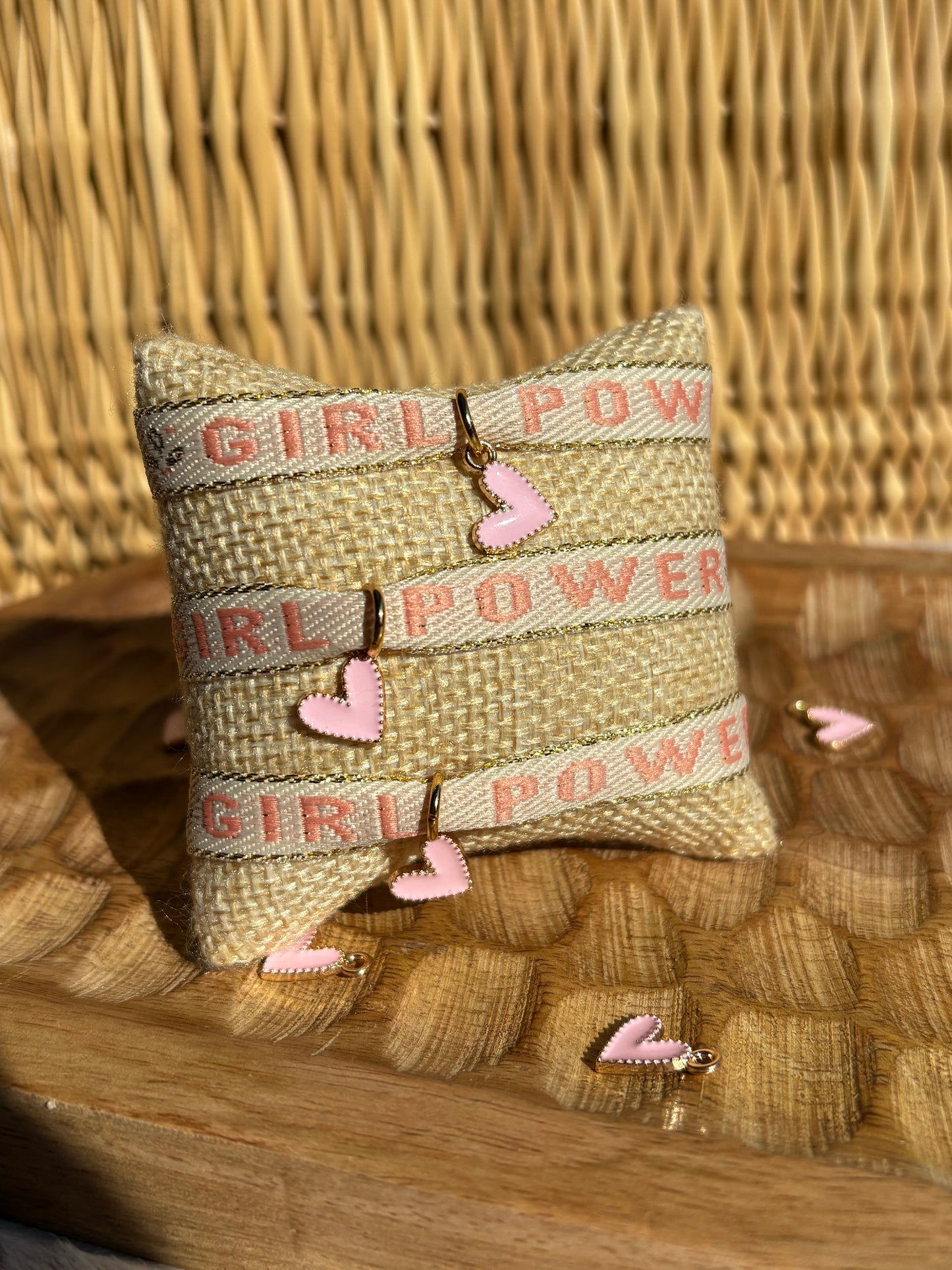 Bracelet ruban Octobre rose 🎀 Girl Power 💪🏼🩷