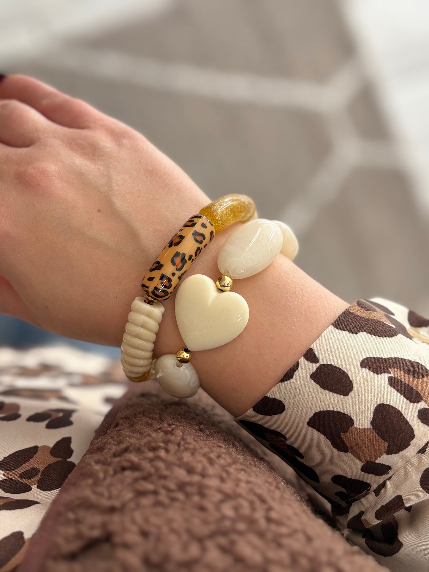 Bracelet Big Love beige