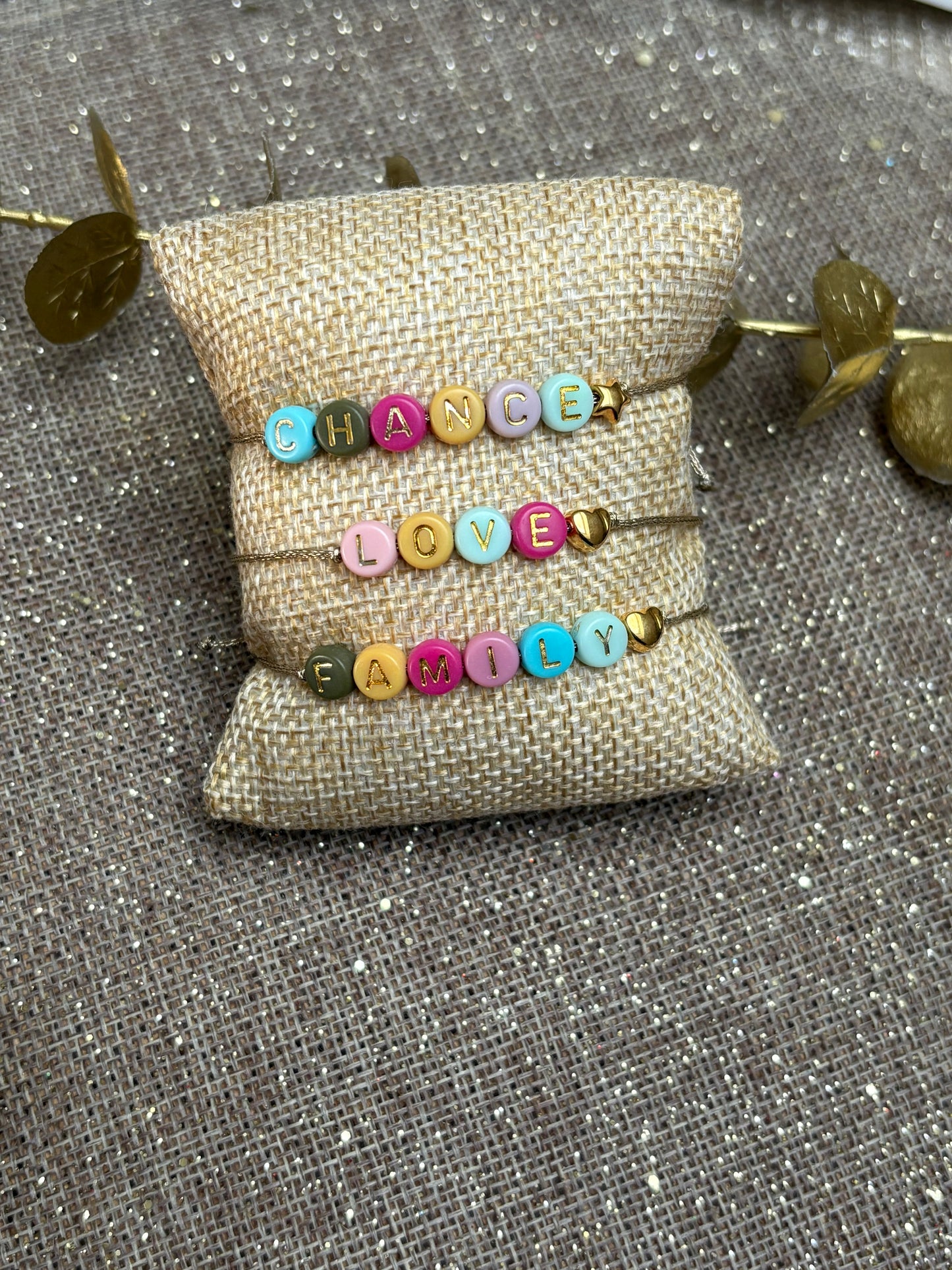 Dernière chance : bracelet personnalisé multicolore