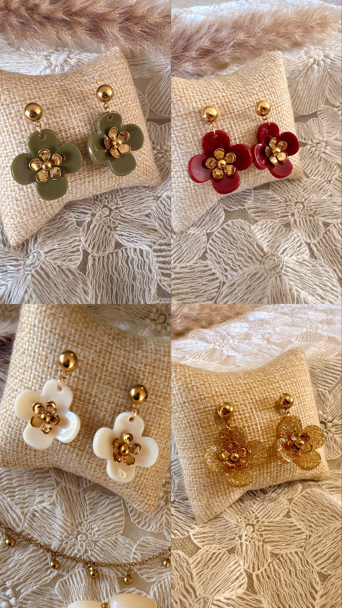 Boucles d’oreilles ANNA en acier inoxydable
