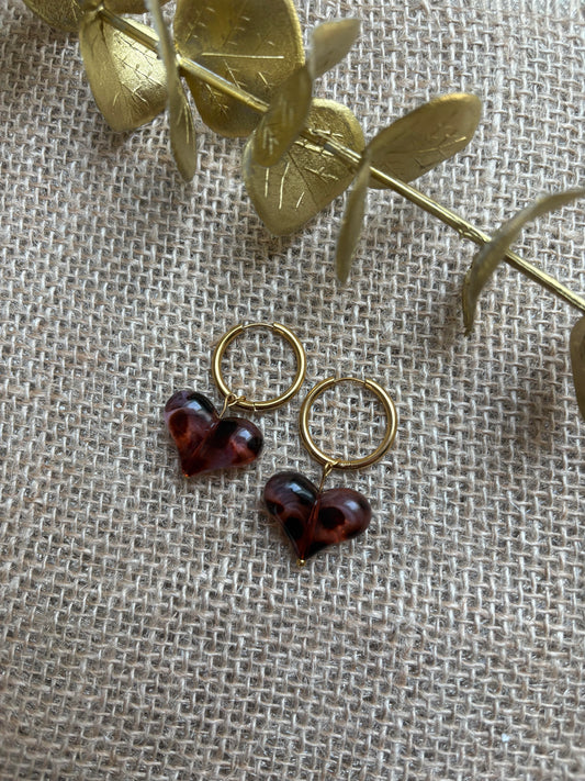 Boucles d’oreilles AMOUR GRAOU acier inoxydable